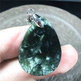 Natural Green Seraphinite Pendant Jewelry For Women Men