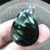 Natural Green Seraphinite Rare Crystal Pendant For Women Lady Men