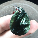 Natural Green Seraphinite Rare Crystal Pendant For Women Lady Men