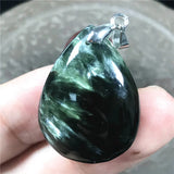 Natural Green Seraphinite Rare Crystal Pendant For Women Lady Men
