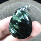 Natural Green Seraphinite Rare Crystal Pendant For Women Lady Men