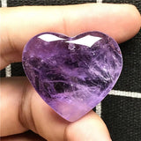 Natural Heart Amethyst Pendant Jewelry For Woman Lady Man