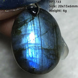 Labradorite Necklace Pendant Crystal Beads Silver Yellow Moonstone AAAAA