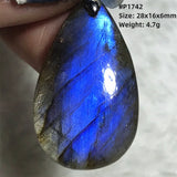 Labradorite Necklace Pendant Crystal Beads Silver Yellow Moonstone AAAAA