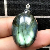 Labradorite Pendant Yellow Light Crystal Moonstone Gemstone AAAAA