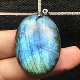 Labradorite Pendant Jewelry 35x26x8mm Silver Moonstone Stone AAAAA