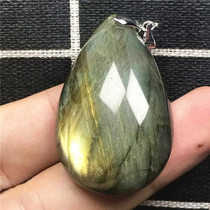 Labradorite Pendant Jewelry 40x26x10mm Silver Moonstone AAAAA