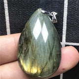 Labradorite Pendant Jewelry 40x26x10mm Silver Moonstone AAAAA