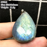 Labradorite Pendant Jewelry Yellow Light Beads Healing Water Drop Moontone