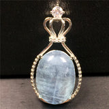 Ocean Aquamarine Beads Pendant Jewelry Lucky Crystal Stone 18x13x6mm