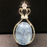Ocean Aquamarine Beads Pendant Jewelry Lucky Crystal Stone 18x13x6mm
