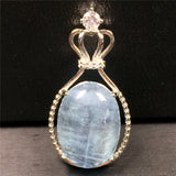 Ocean Aquamarine Beads Pendant Jewelry Lucky Crystal Stone 18x13x6mm