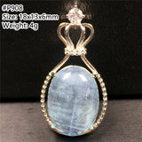 Ocean Aquamarine Beads Pendant Jewelry Lucky Crystal Stone 18x13x6mm