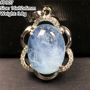 Ocean Aquamarine Beads Pendant Jewelry Reiki Crystal Stone