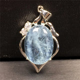 Natural Ocean Aquamarine Crystal Pendant Jewelry For Woman Man