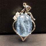 Natural Ocean Aquamarine Crystal Pendant Jewelry For Woman Man