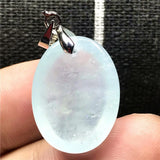 Natural Ocean Aquamarine Necklace Pendant Silver Beads Jewelry AAAAA