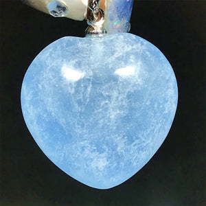 Natural Ocean Aquamarine Pendant 925 Silver Jewelry AAAAA