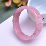 Pink Rose Quartz Bracelet 14x10mm Beads Gemstone AAAAA