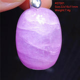 Natural Purple Kunzite Cat Eye Pendant Necklace