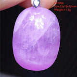 Natural Purple Kunzite Cat Eye Pendant Necklace