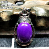 Purple Phosphosiderite Pendant Oval Love Beads Gemstone Crystal