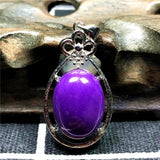 Natural Purple Phosphosiderite Pendant Necklace AAAAA