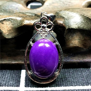 Natural Purple Phosphosiderite Pendant Necklace AAAAA