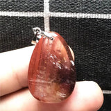 Purple Red Auralite 23 Pendant Silver Crystal Jewelry