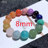 Mixed Stone Chalcedony Lapis Amazonite Agate Beads Bracelet 10mm 12mm 14mm