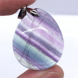 Natural Rainbow Fluorite Pendant Jewelry Healing Gift