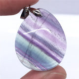 Natural Rainbow Fluorite Pendant Jewelry Healing Gift