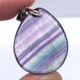Natural Rainbow Fluorite Pendant Jewelry Healing Gift