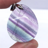 Natural Rainbow Fluorite Pendant Jewelry Healing Gift