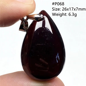 Natural Red Garnet Pendant Healing Stone