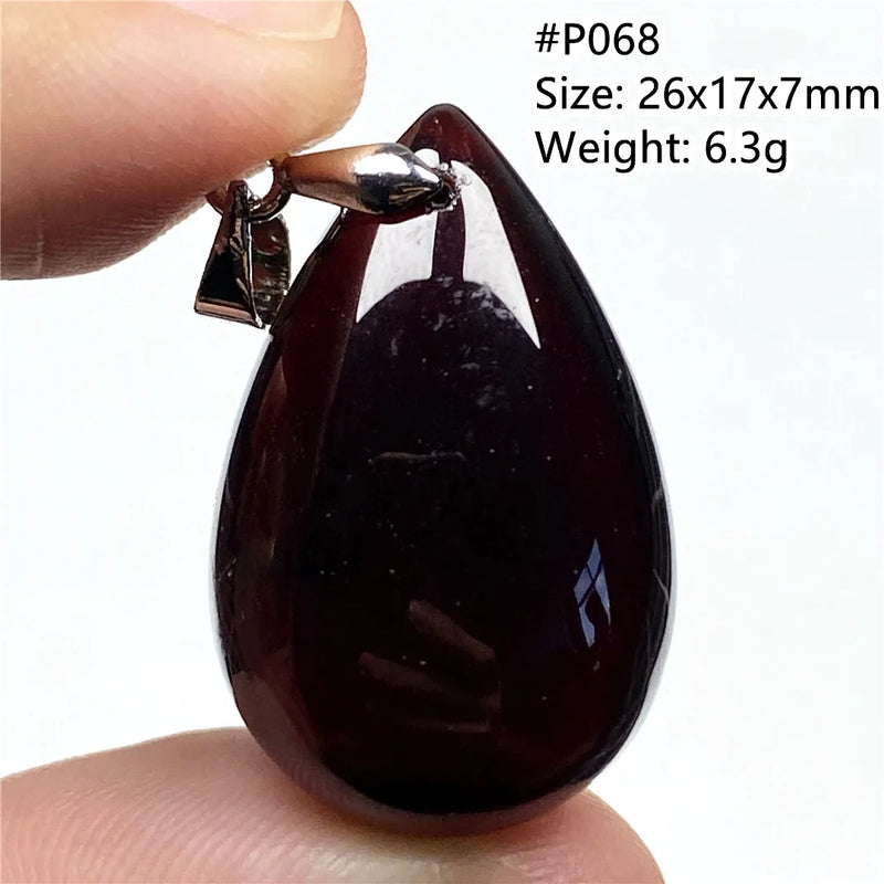 Natural Red Garnet Pendant Healing Stone