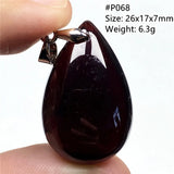 Natural Red Garnet Pendant Healing Stone