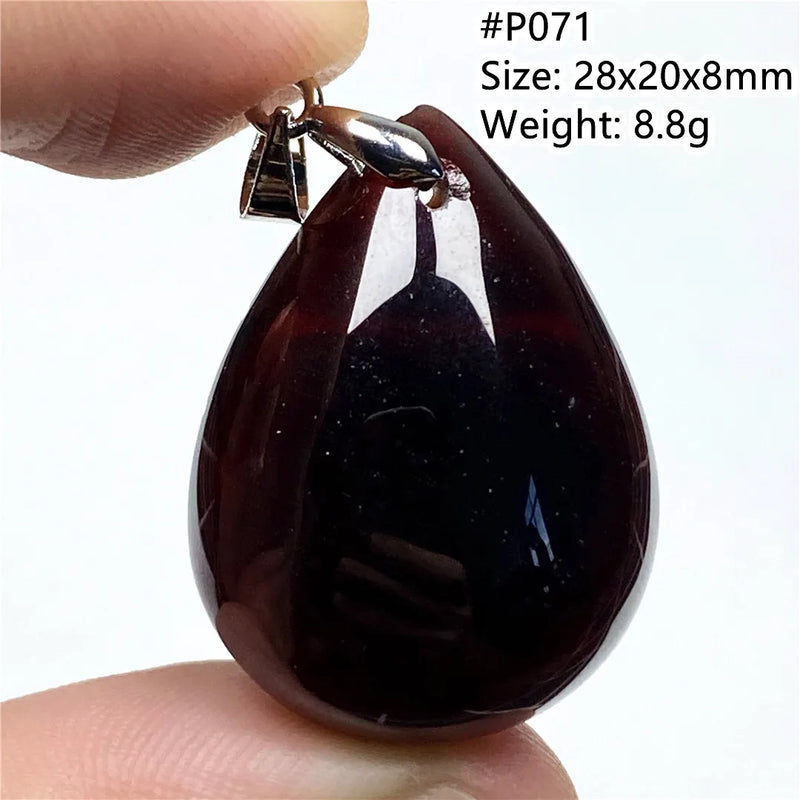 Natural Red Garnet Pendant Jewelry Healing Love Stone