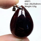 Natural Red Garnet Pendant Jewelry Healing Love Stone