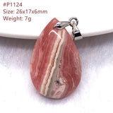 Natural Red Rhodochrosite Pendant For Women Men Argentina