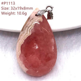 Natural Red Rhodochrosite Pendant For Women Men Argentina