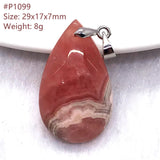 Natural Red Rhodochrosite Pendant For Women Men Argentina