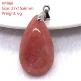 Natural Red Rhodochrosite Pendant Silver Argentina Gemstone Jewelry