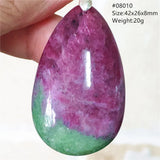 Natural Red Ruby Tumbled Beads Pendant 925 Sterling Silver Jewelry
