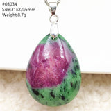 Natural Red Ruby Tumbled Beads Pendant 925 Sterling Silver Jewelry