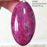 Natural Red Ruby Tumbled Beads Pendant 925 Sterling Silver Jewelry