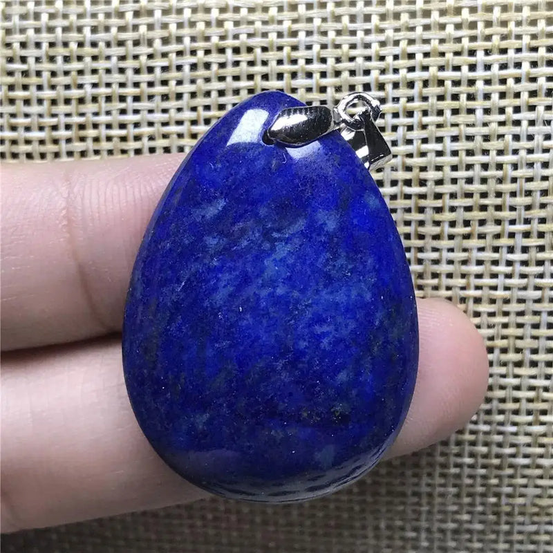 Natural Lapis Lazuli Pendant 35x25x6mm Gemstone AAAAA