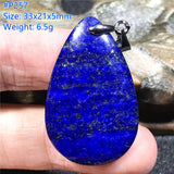 Natural Lapis Lazuli Silver Pendant: Wealth Luck Gift