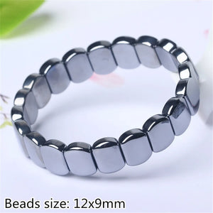 Natural Terahertz Bracelet for Healing Beauty Lucky Crystal Stone Stretch