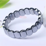 Natural Terahertz Bracelet for Healing Beauty Lucky Crystal Stone Stretch